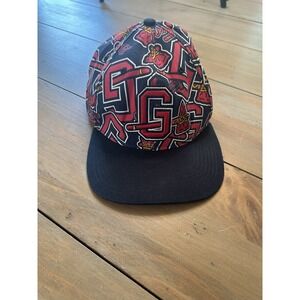 Gwinnett Stripers Hat‎ Cap Snap Back Mens Navy Red MILB Baseball All Over Print